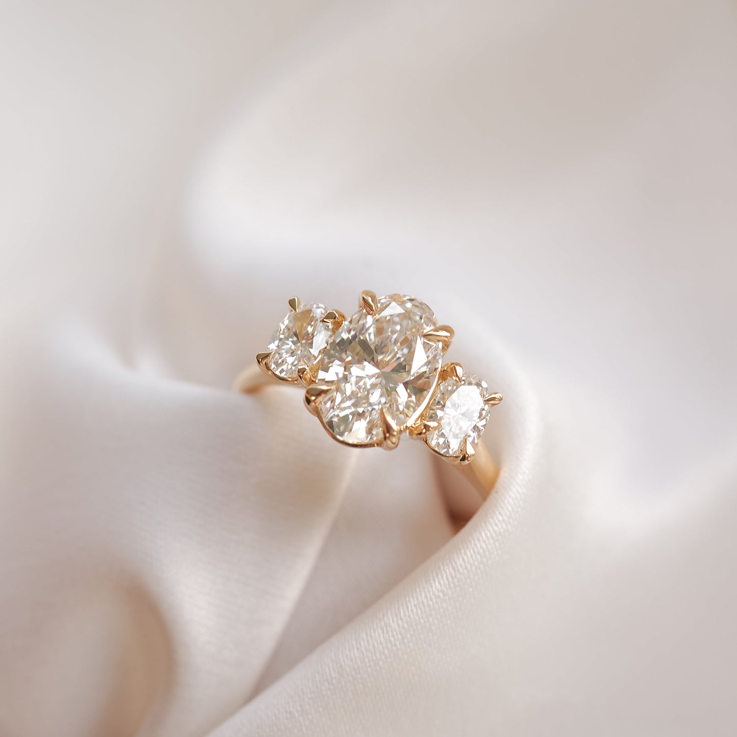 Round Halo, Pave & Split Shank Engagement Ring – 1.93 CT Lab Grown Diamond