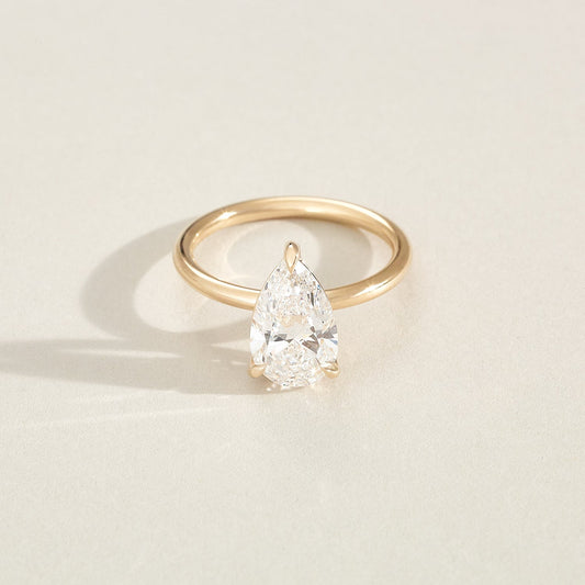 Round Halo, Pave & Split Shank Engagement Ring – 1.93 CT Lab Grown Diamond