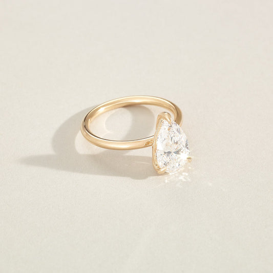Round Halo, Pave & Split Shank Engagement Ring – 1.93 CT Lab Grown Diamond