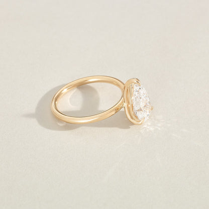 Round Halo, Pave & Split Shank Engagement Ring – 1.93 CT Lab Grown Diamond