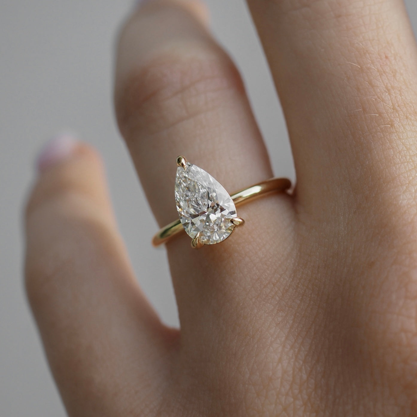 Round Halo, Pave & Split Shank Engagement Ring – 1.93 CT Lab Grown Diamond