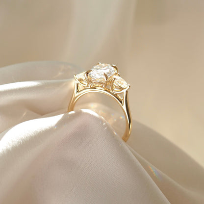 Round Halo, Pave & Split Shank Engagement Ring – 1.93 CT Lab Grown Diamond