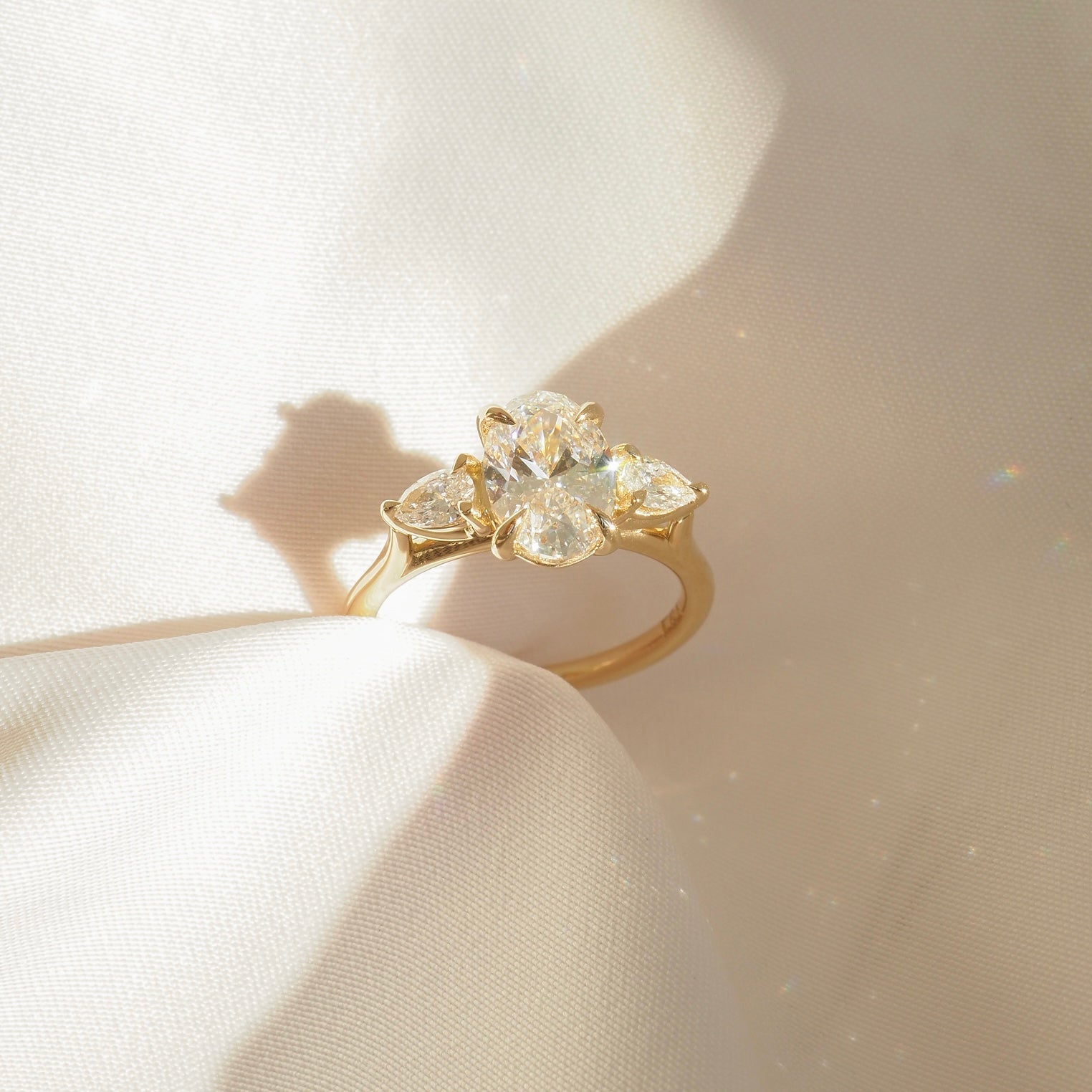 Round Halo, Pave & Split Shank Engagement Ring – 1.93 CT Lab Grown Diamond