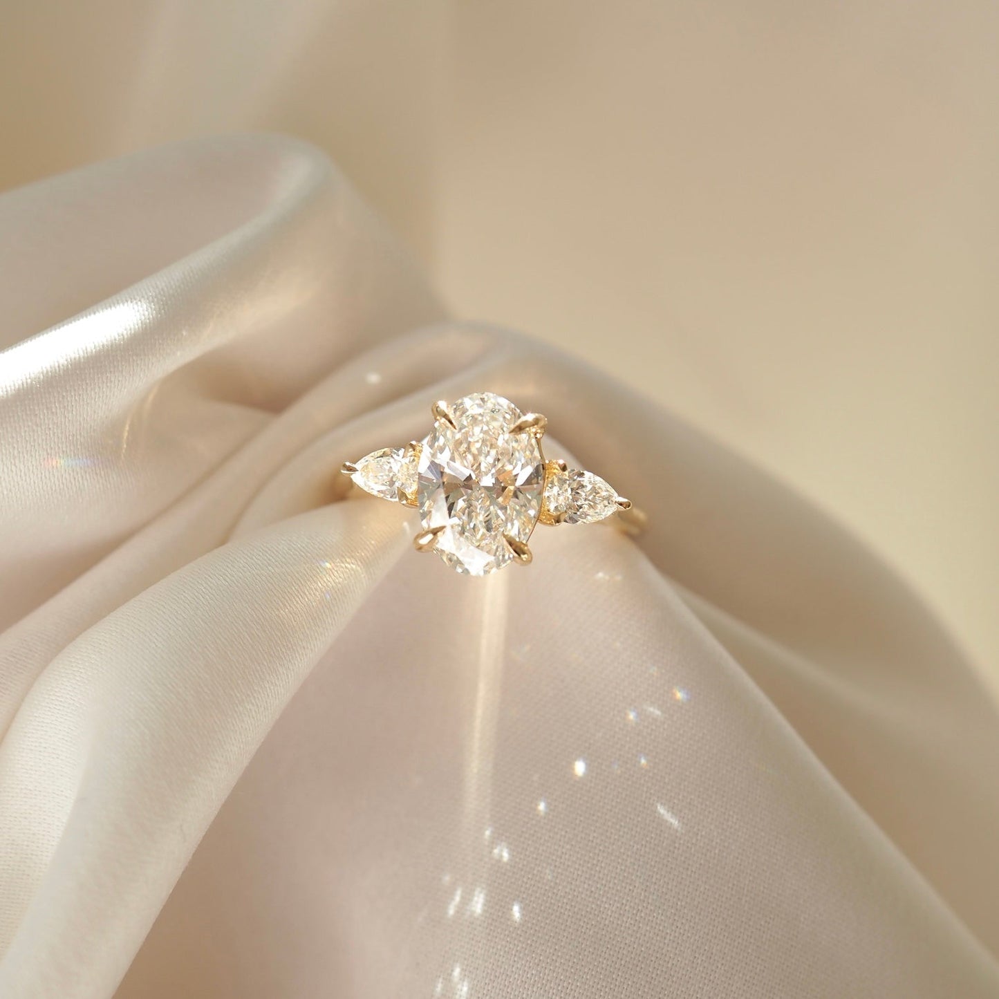 Round Halo, Pave & Split Shank Engagement Ring – 1.93 CT Lab Grown Diamond