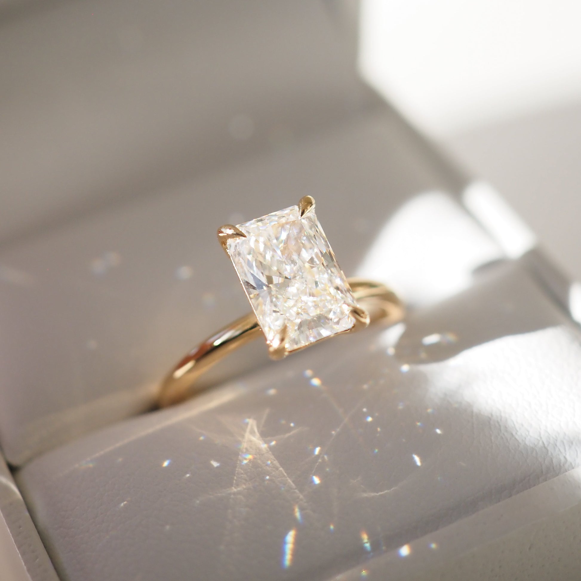 Round Halo, Pave & Split Shank Engagement Ring – 1.93 CT Lab Grown Diamond