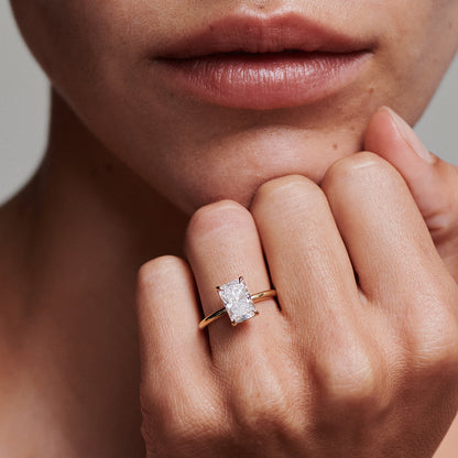 Round Halo, Pave & Split Shank Engagement Ring – 1.93 CT Lab Grown Diamond