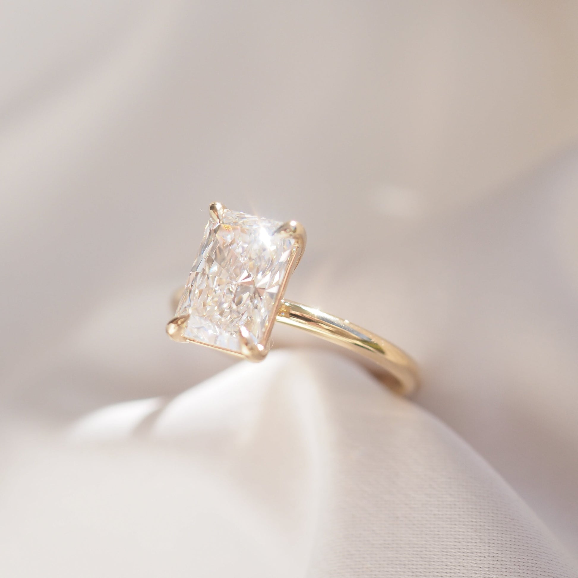 Round Halo, Pave & Split Shank Engagement Ring – 1.93 CT Lab Grown Diamond