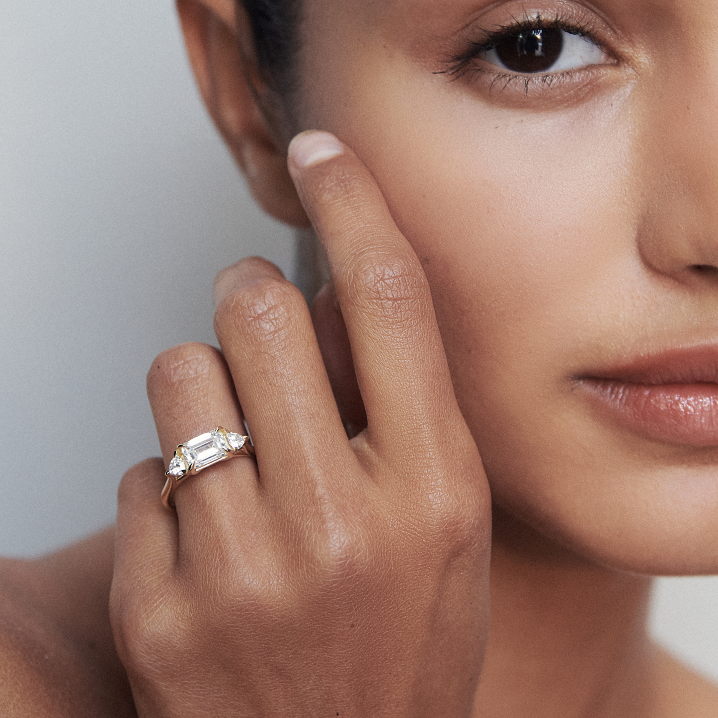 Round Halo, Pave & Split Shank Engagement Ring – 1.93 CT Lab Grown Diamond