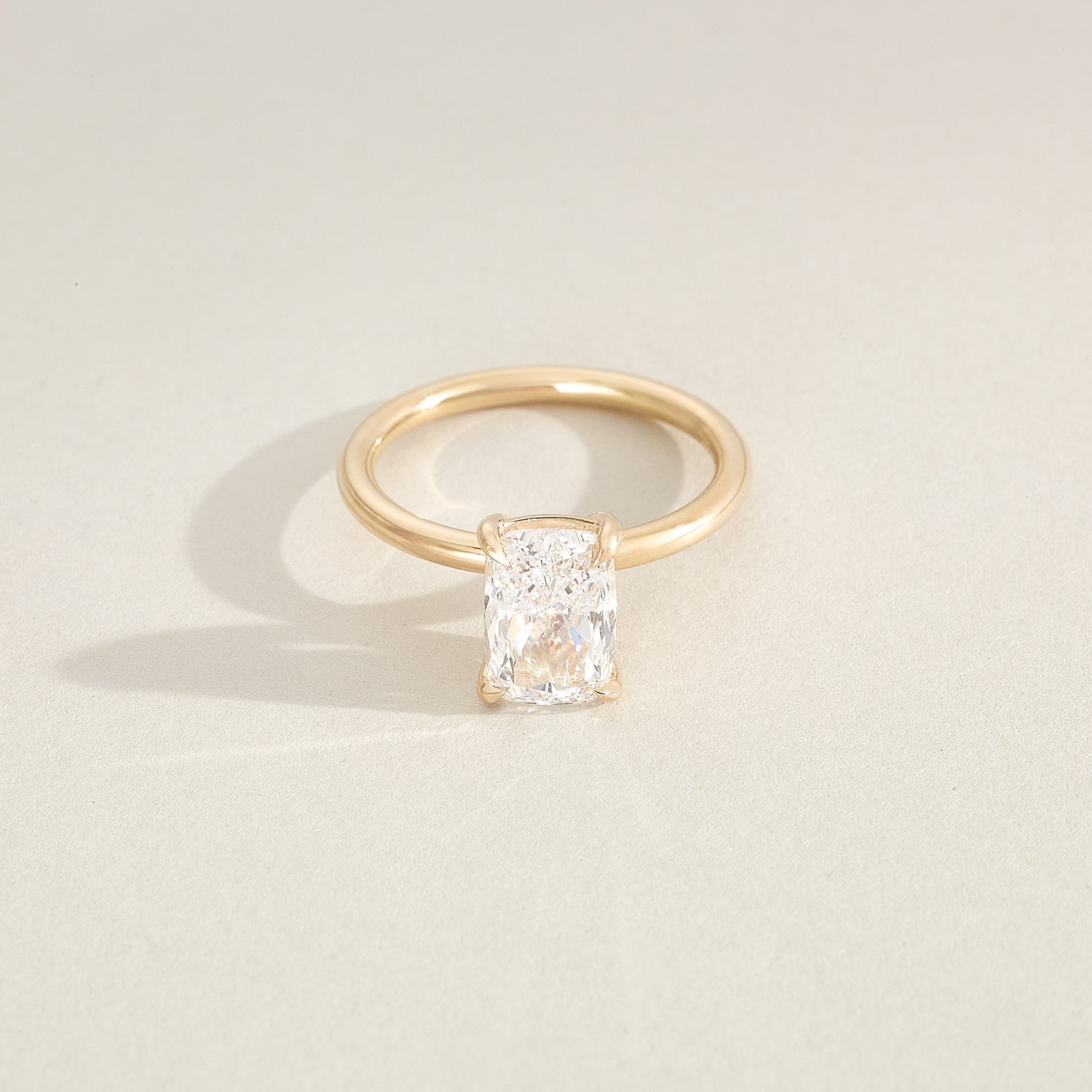 Round Halo, Pave & Split Shank Engagement Ring – 1.93 CT Lab Grown Diamond