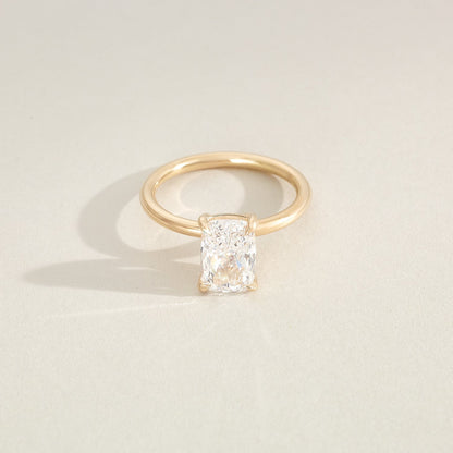 Round Halo, Pave & Split Shank Engagement Ring – 1.93 CT Lab Grown Diamond
