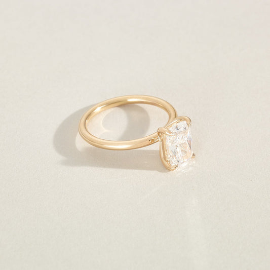 Round Halo, Pave & Split Shank Engagement Ring – 1.93 CT Lab Grown Diamond