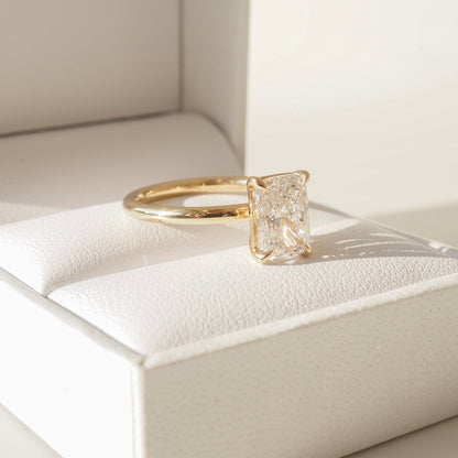 Round Halo, Pave & Split Shank Engagement Ring – 1.93 CT Lab Grown Diamond