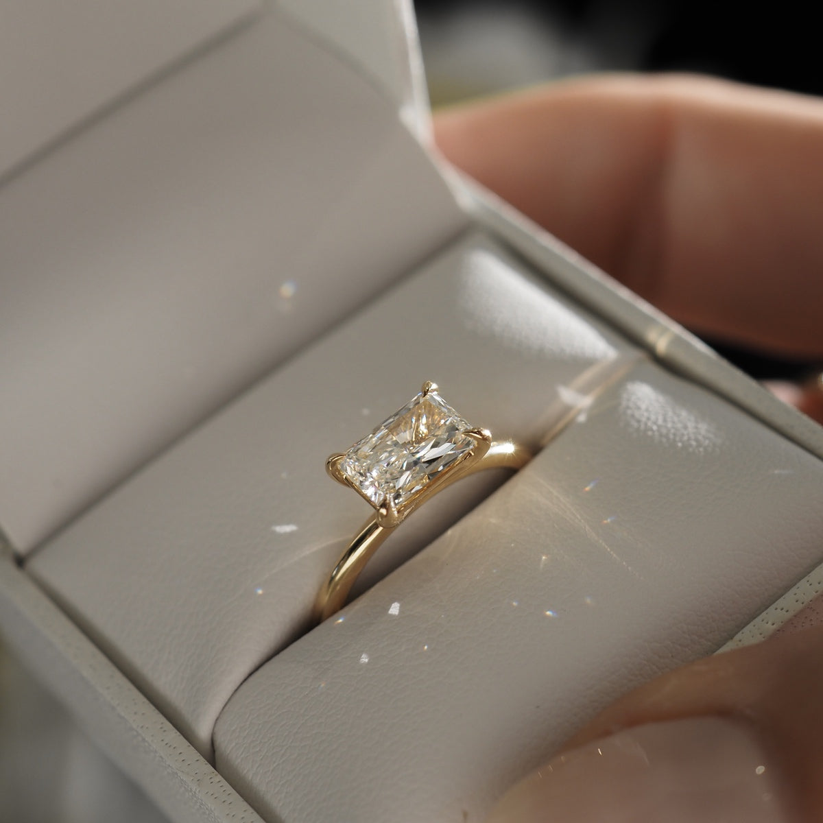 Round Halo, Pave & Split Shank Engagement Ring – 1.93 CT Lab Grown Diamond