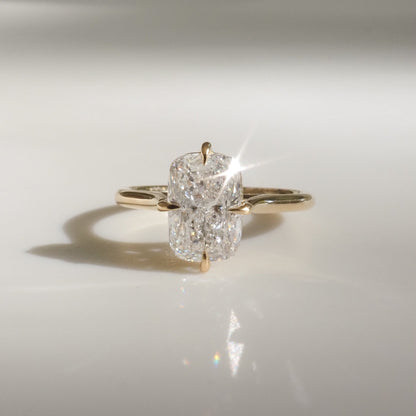 Round Halo, Pave & Split Shank Engagement Ring – 1.93 CT Lab Grown Diamond