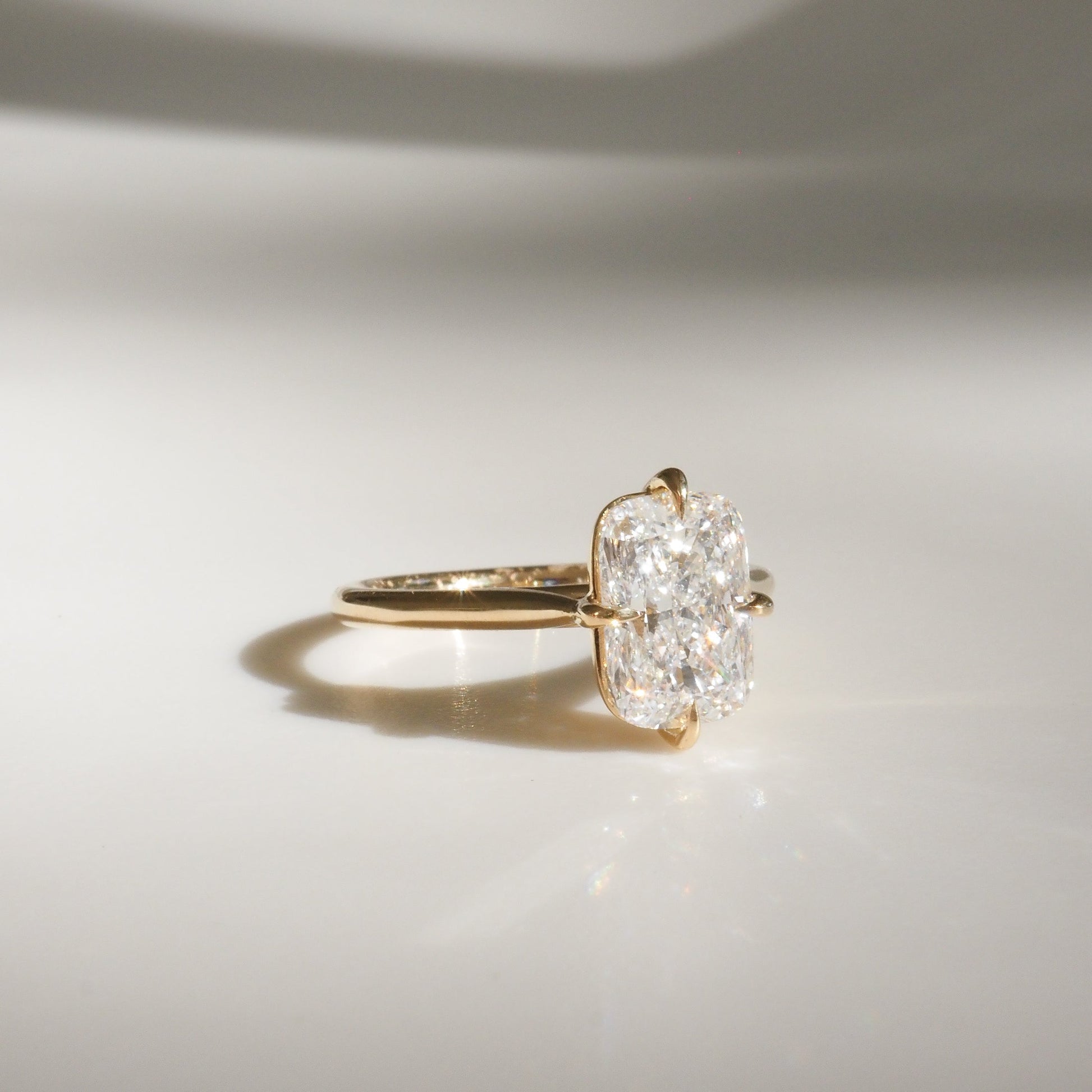 Round Halo, Pave & Split Shank Engagement Ring – 1.93 CT Lab Grown Diamond