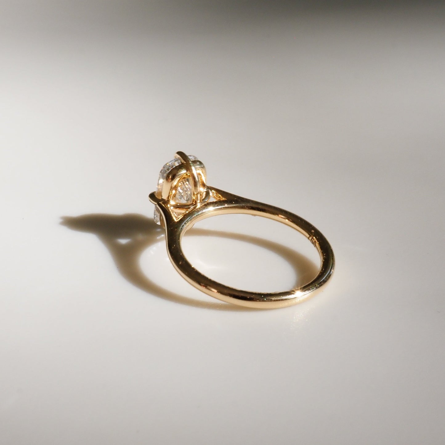Round Halo, Pave & Split Shank Engagement Ring – 1.93 CT Lab Grown Diamond