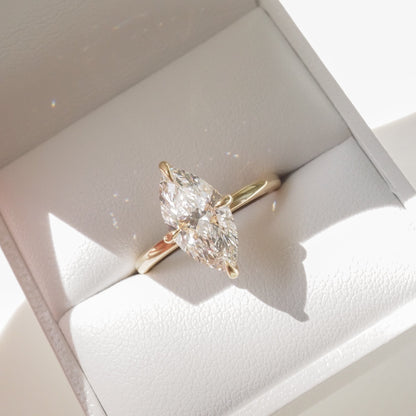 Round Halo, Pave & Split Shank Engagement Ring – 1.93 CT Lab Grown Diamond