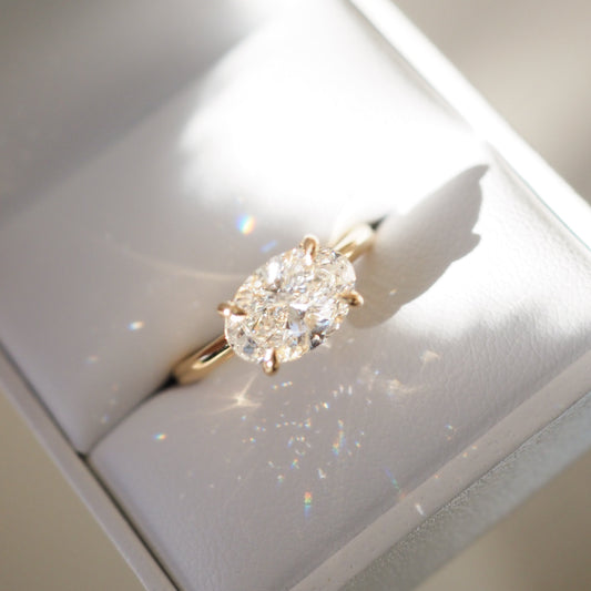 Round Halo, Pave & Split Shank Engagement Ring – 1.93 CT Lab Grown Diamond