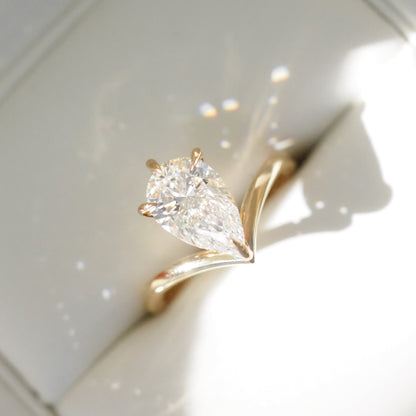 Round Halo, Pave & Split Shank Engagement Ring – 1.93 CT Lab Grown Diamond