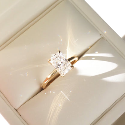Round Halo, Pave & Split Shank Engagement Ring – 1.93 CT Lab Grown Diamond