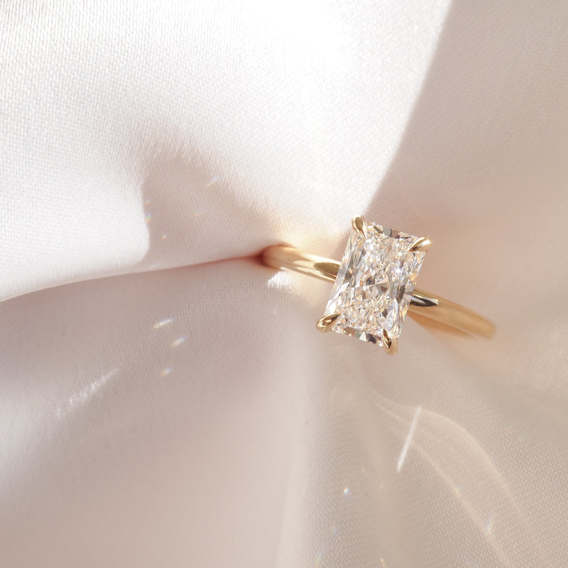 Round Halo, Pave & Split Shank Engagement Ring – 1.93 CT Lab Grown Diamond