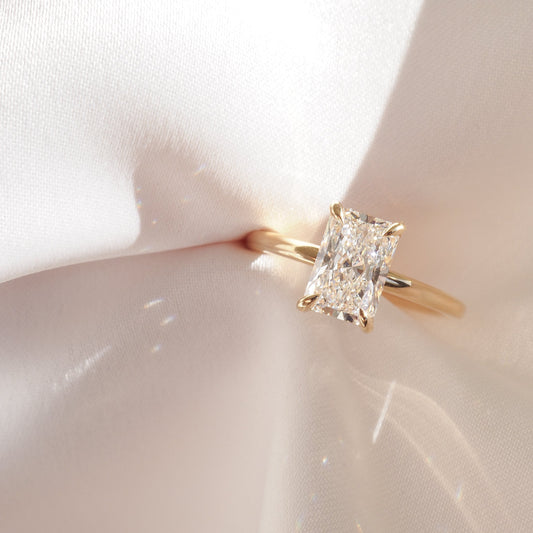 Round Halo, Pave & Split Shank Engagement Ring – 1.93 CT Lab Grown Diamond