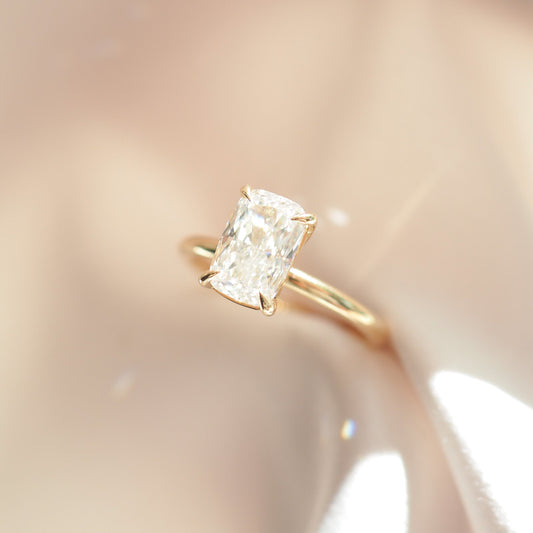 Round Halo, Pave & Split Shank Engagement Ring – 1.93 CT Lab Grown Diamond