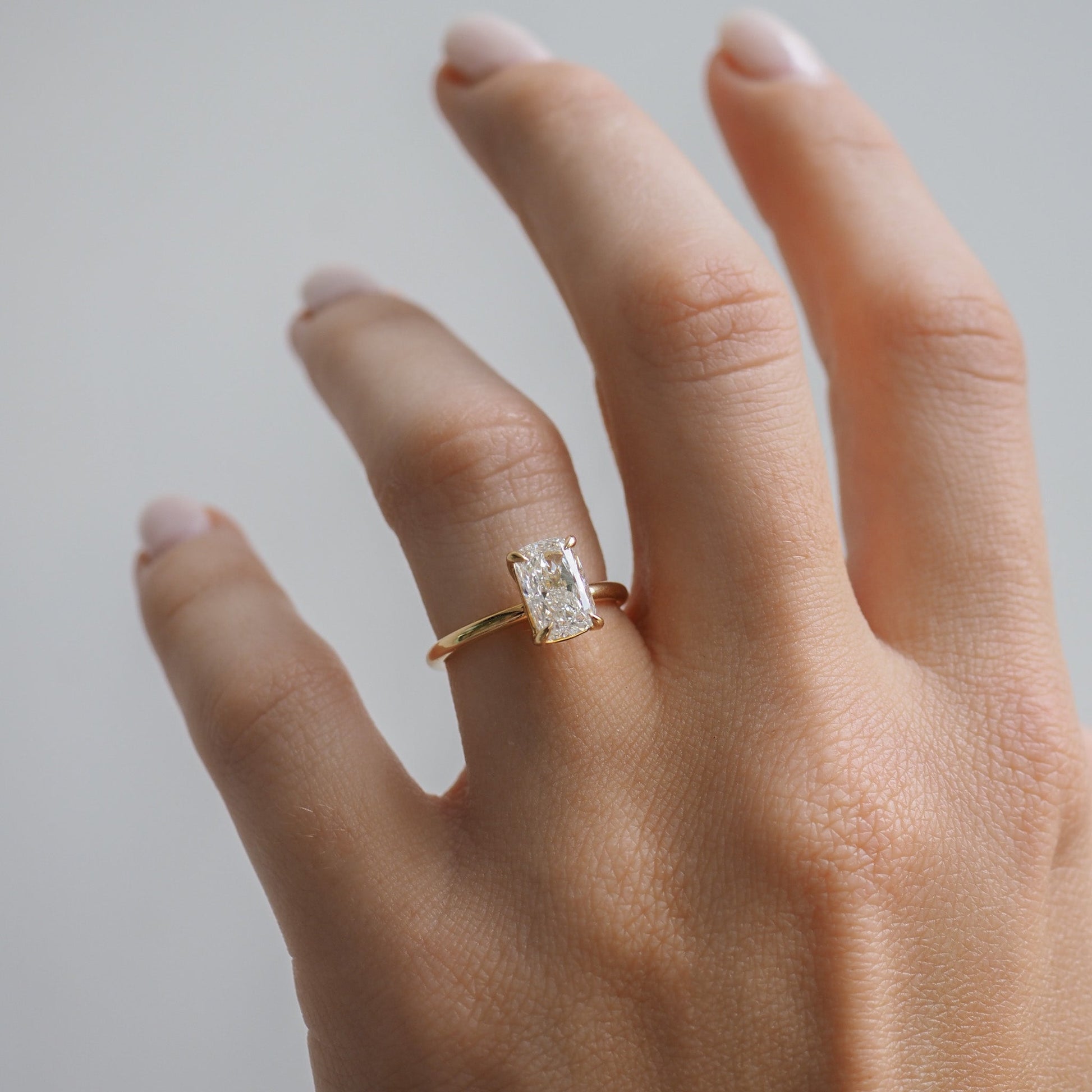 Round Halo, Pave & Split Shank Engagement Ring – 1.93 CT Lab Grown Diamond