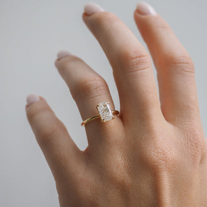 Round Halo, Pave & Split Shank Engagement Ring – 1.93 CT Lab Grown Diamond