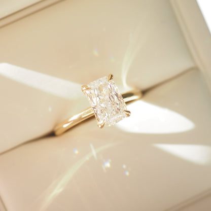 Round Halo, Pave & Split Shank Engagement Ring – 1.93 CT Lab Grown Diamond