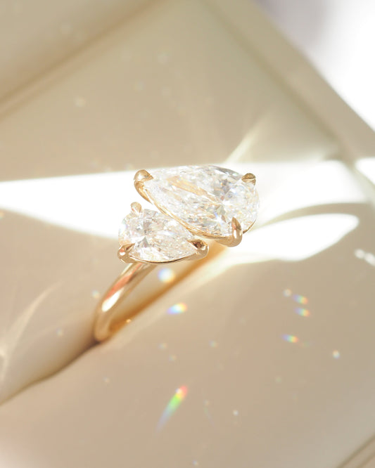 Round Halo, Pave & Split Shank Engagement Ring – 1.93 CT Lab Grown Diamond