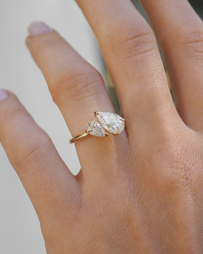 Round Halo, Pave & Split Shank Engagement Ring – 1.93 CT Lab Grown Diamond
