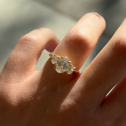 Round Halo, Pave & Split Shank Engagement Ring – 1.93 CT Lab Grown Diamond