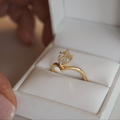 Round Halo, Pave & Split Shank Engagement Ring – 1.93 CT Lab Grown Diamond