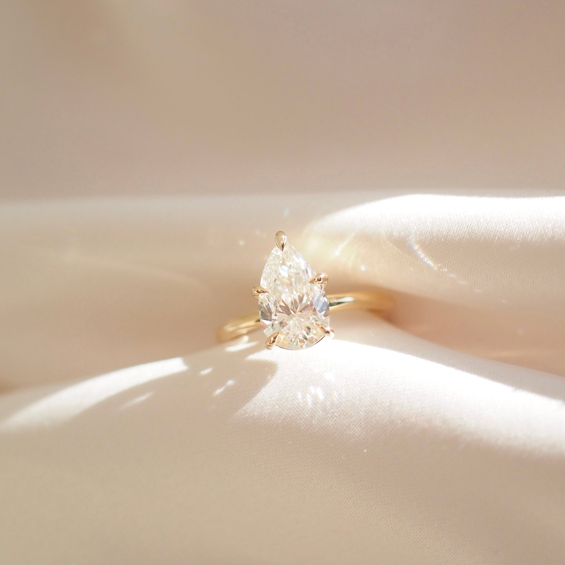 Round Halo, Pave & Split Shank Engagement Ring – 1.93 CT Lab Grown Diamond
