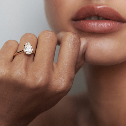 Round Halo, Pave & Split Shank Engagement Ring – 1.93 CT Lab Grown Diamond