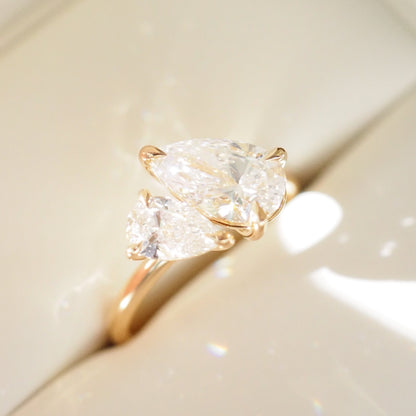 Round Halo, Pave & Split Shank Engagement Ring – 1.93 CT Lab Grown Diamond