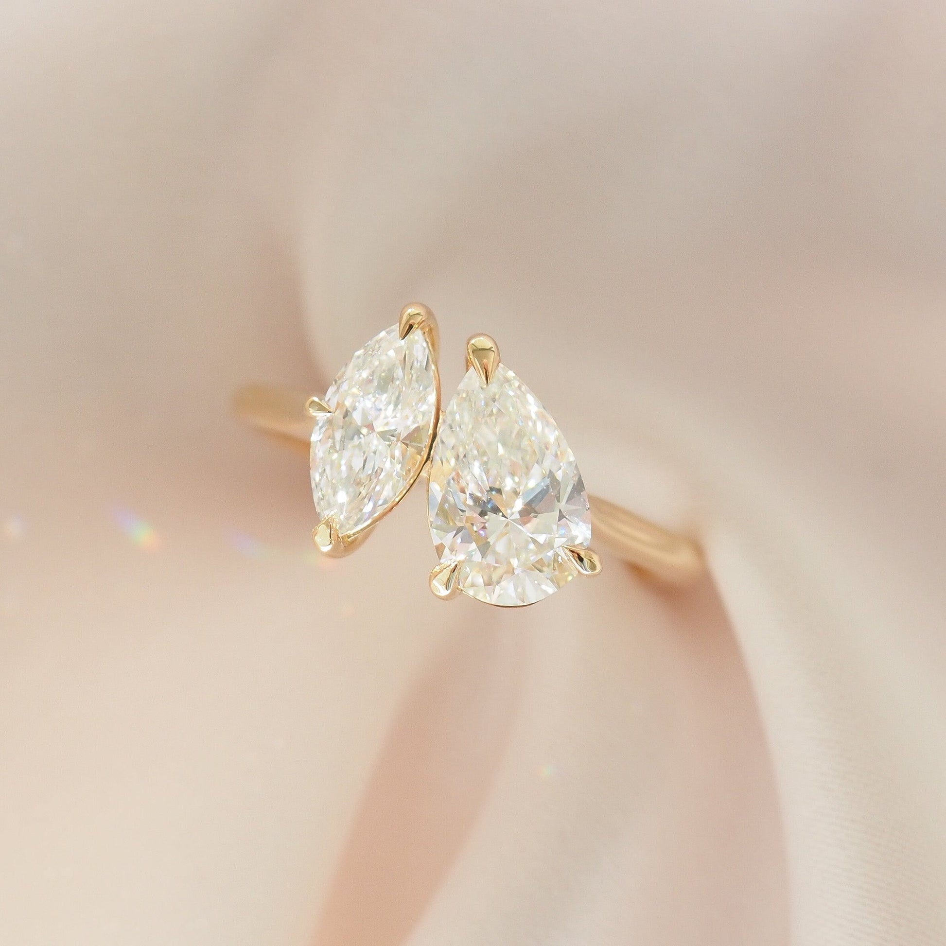 Round Halo, Pave & Split Shank Engagement Ring – 1.93 CT Lab Grown Diamond