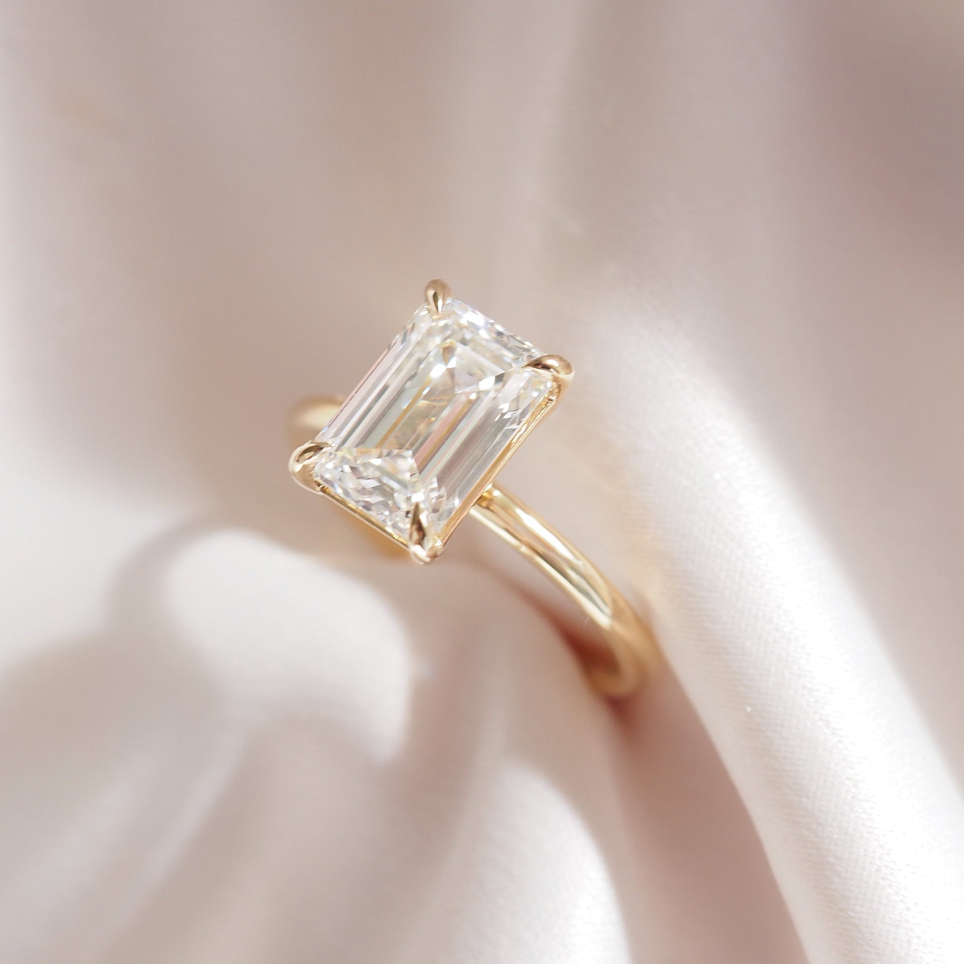 Round Halo, Pave & Split Shank Engagement Ring – 1.93 CT Lab Grown Diamond