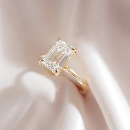 Round Halo, Pave & Split Shank Engagement Ring – 1.93 CT Lab Grown Diamond