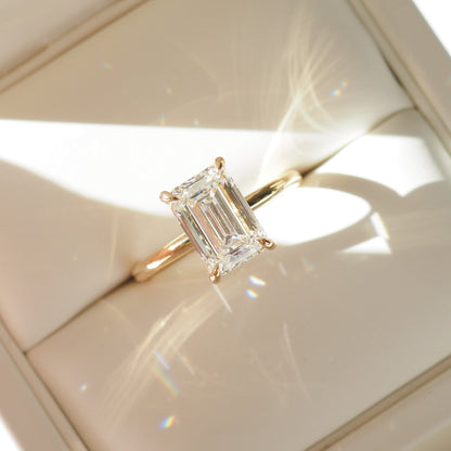 Round Halo, Pave & Split Shank Engagement Ring – 1.93 CT Lab Grown Diamond