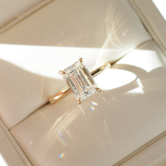Round Halo, Pave & Split Shank Engagement Ring – 1.93 CT Lab Grown Diamond