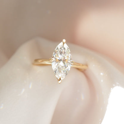 Round Halo, Pave & Split Shank Engagement Ring – 1.93 CT Lab Grown Diamond