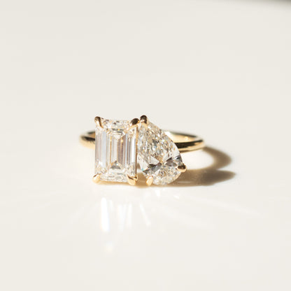 Round Halo, Pave & Split Shank Engagement Ring – 1.93 CT Lab Grown Diamond