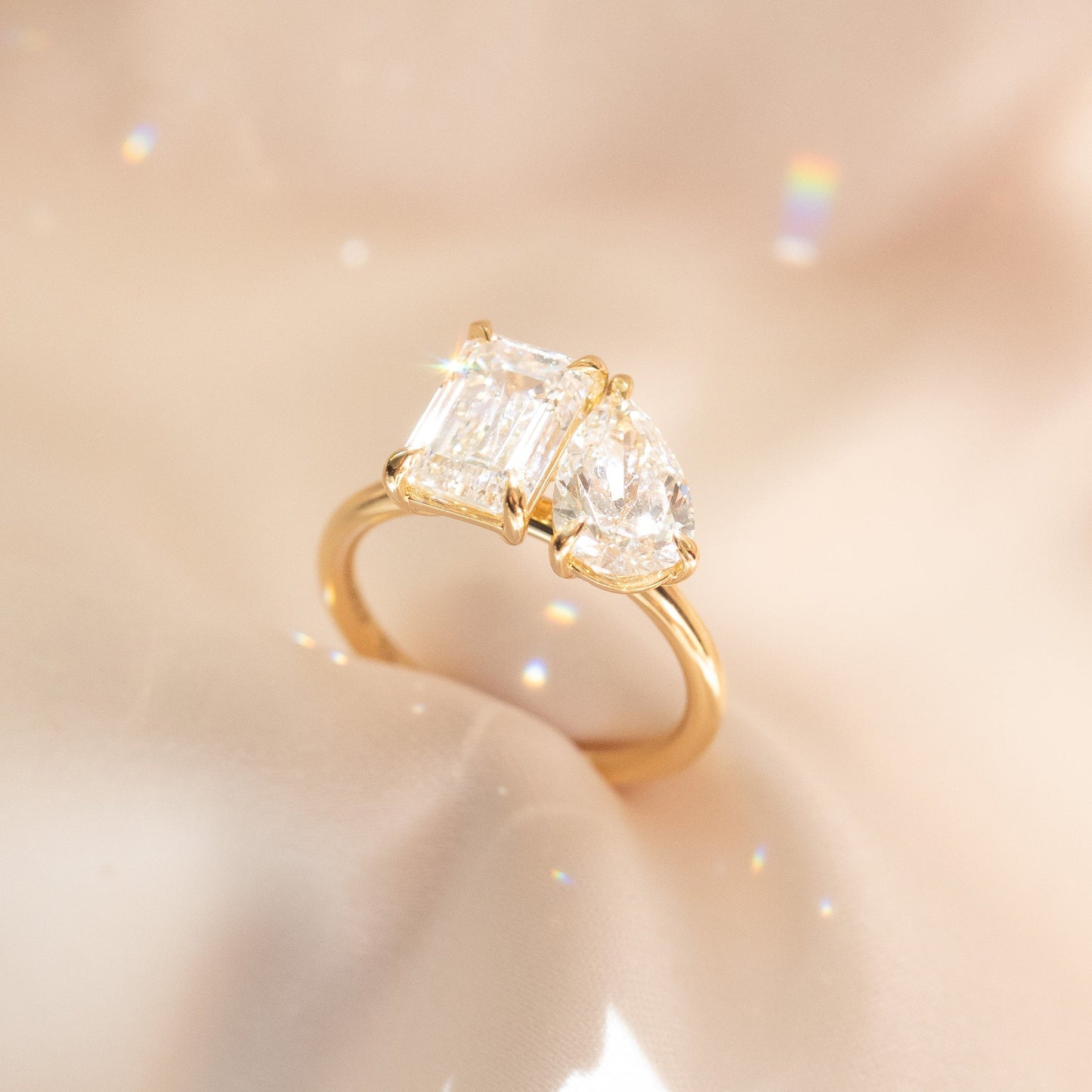 Round Halo, Pave & Split Shank Engagement Ring – 1.93 CT Lab Grown Diamond