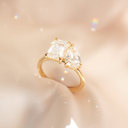 Round Halo, Pave & Split Shank Engagement Ring – 1.93 CT Lab Grown Diamond