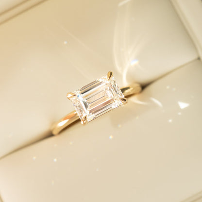 Round Halo, Pave & Split Shank Engagement Ring – 1.93 CT Lab Grown Diamond