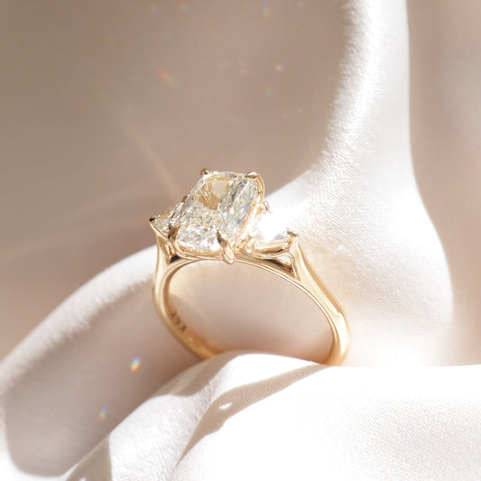 Round Halo, Pave & Split Shank Engagement Ring – 1.93 CT Lab Grown Diamond