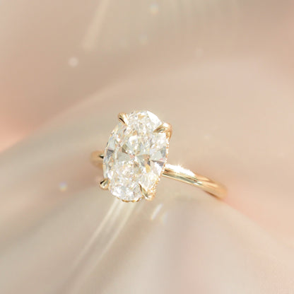 Round Halo, Pave & Split Shank Engagement Ring – 1.93 CT Lab Grown Diamond