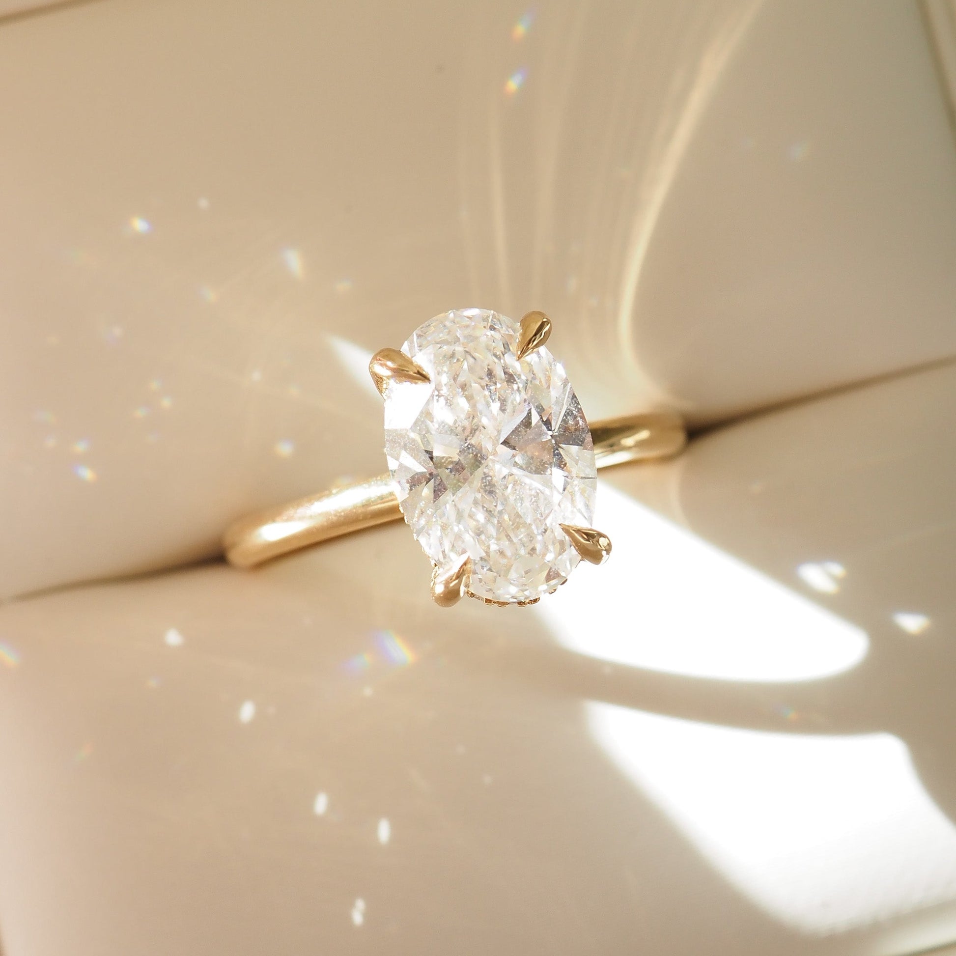 Round Halo, Pave & Split Shank Engagement Ring – 1.93 CT Lab Grown Diamond
